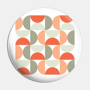 Peach Geometric Pattern Pin