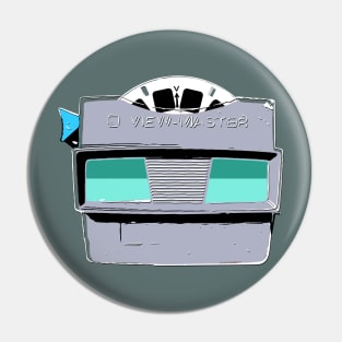 View-Master in Soft Gray and Seafoam Green Pin