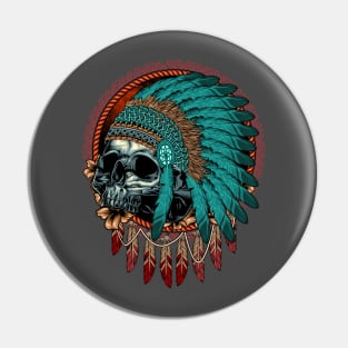 Indian Skull Head Pin