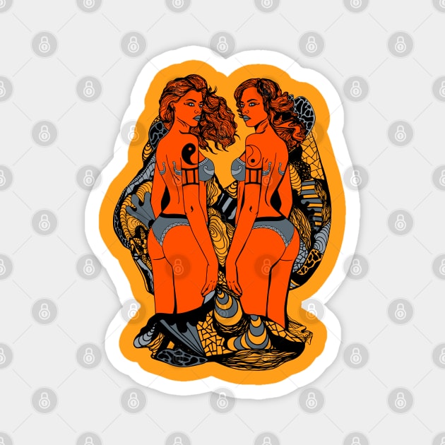 Orangrey Gemini Beauty Magnet by kenallouis