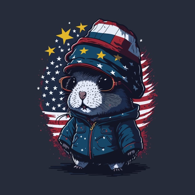 Patriotic Guinea Pig by By_Russso