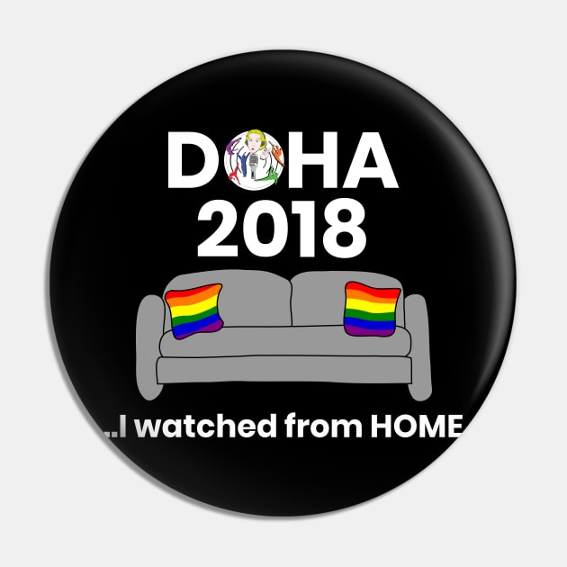 Doha...I Watched From Home (Dark) Pin by GymCastic