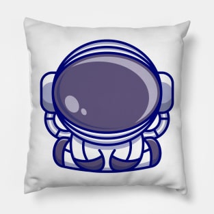 Cute astronaut suit, cartoon character Pillow