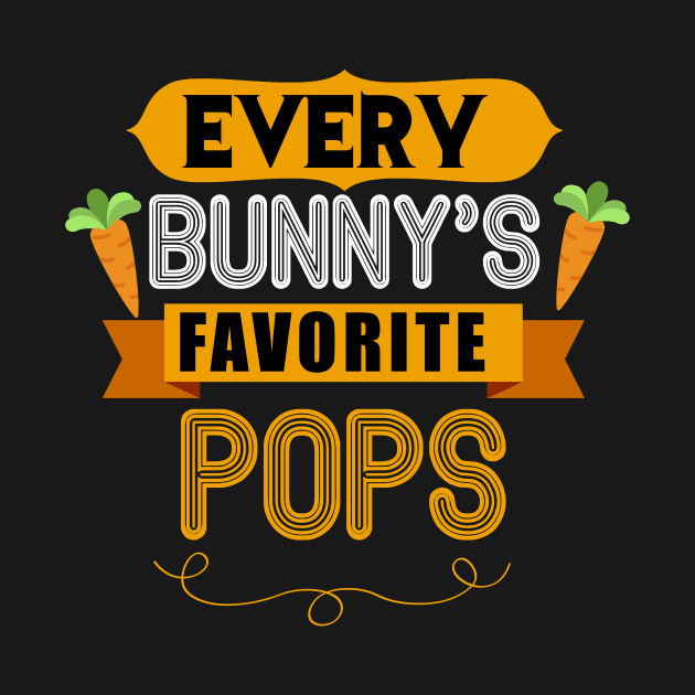 MENS EVERY BUNNYS FAVORITE POPS SHIRT CUTE EASTER GIFT by toolypastoo