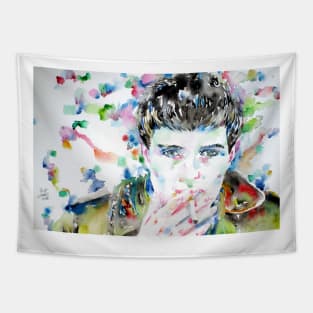 IAN CURTIS watercolor portrait .1 Tapestry