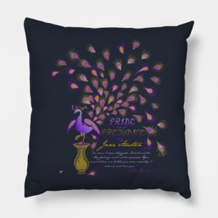 Paisley Peacock Pride and Prejudice: Royal Pillow