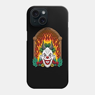 Joker head with devil horns Phone Case