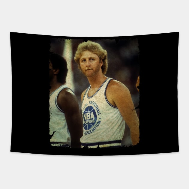 Larry Bird VINTAGE Tapestry by Wendyshopart