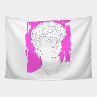 Denizko Art Statue Head Pink Tapestry