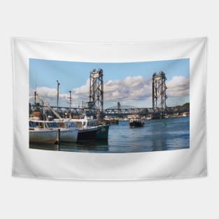 Boats on the Piscataqua River Tapestry