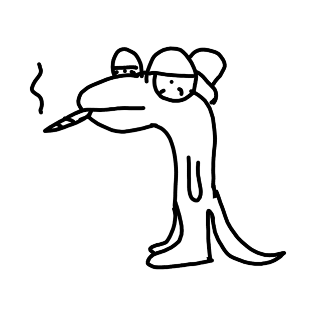 stoner lizard by the doodler