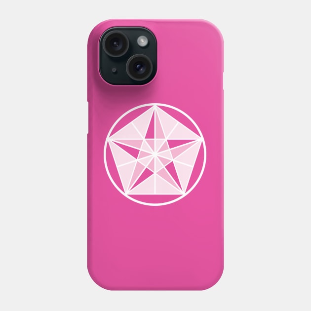 Pink Crystal Star Phone Case by Crystal Star Creations