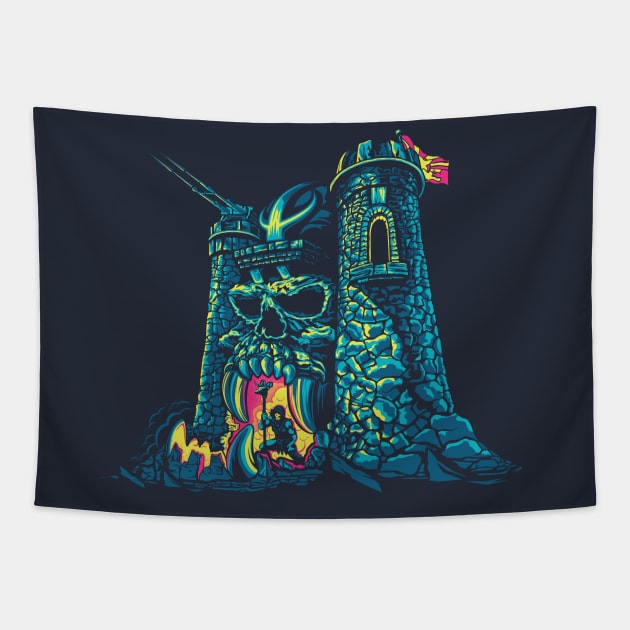 Castle Grayskull Tapestry by TBranco