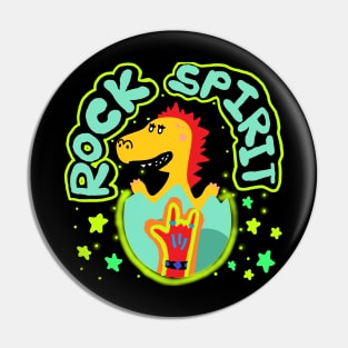 rock spirit, dinosaur Pin