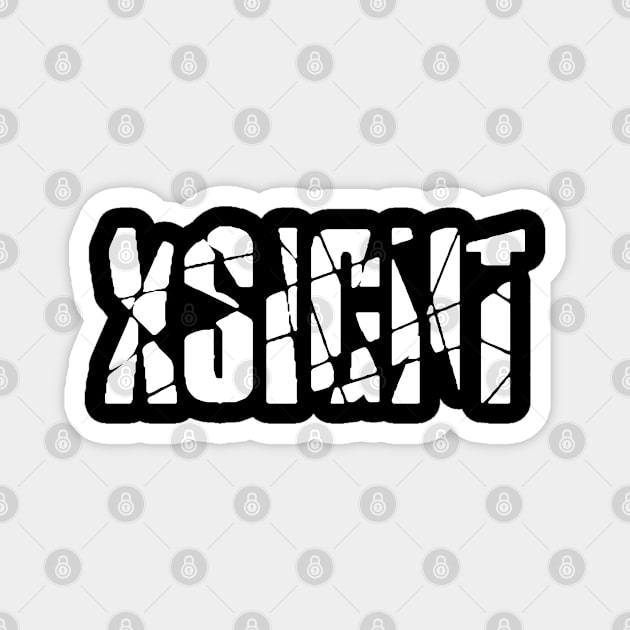 Xsight Shatter White Edition Magnet by XSIGHT Apparel