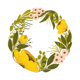 Joyous Floral Wreath T-Shirt