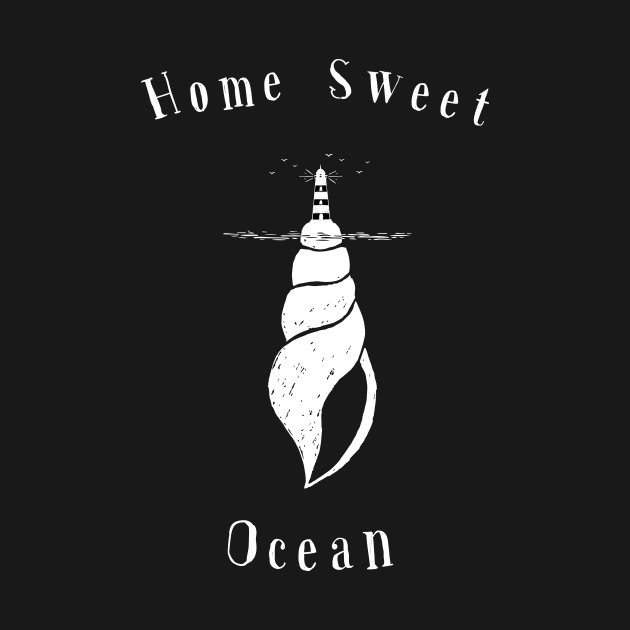 Home Sweet Ocean with a Lighthouse and a Sea Snail under the Sea by SeaAndLight