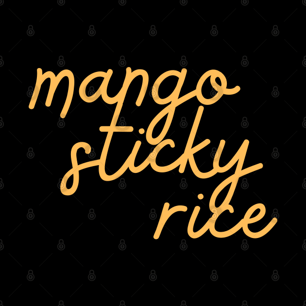 mango sticky rice - Thai mango yellow orange by habibitravels