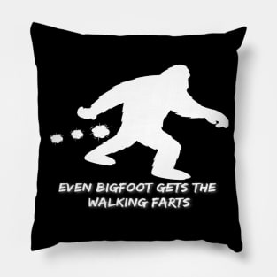 Even Bigfoot Gets the Walking Farts | Sasquatch Lovers | Fart Humor Pillow