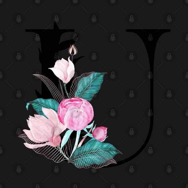 Floral Monogram U by Eric Okore