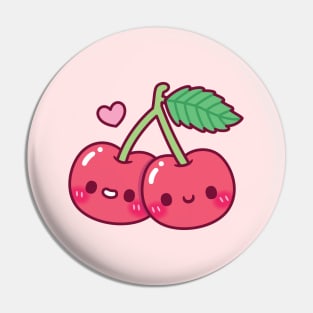 Cute Pair Of Red Cherries Pin