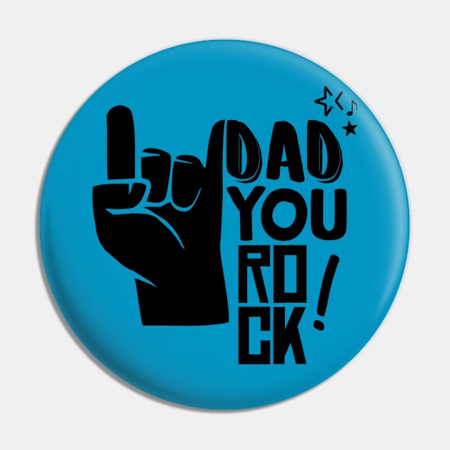 My Dad Rocks Pin by RepubliRock