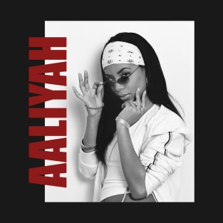 Aaliyah // Retro Aesthetic Fan Art // 80s T-Shirt