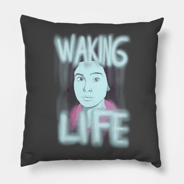 Waking Life Pillow by DuddyInMotion