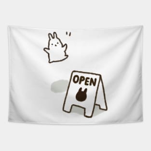 cute standing sign Tapestry