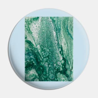 Green bubble acrylic pour Pin