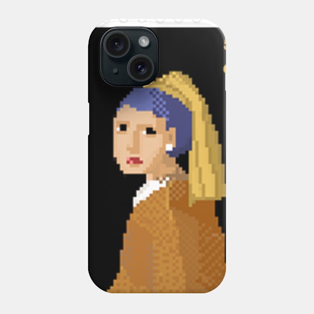 girl with the pearl earing Phone Case by aphro