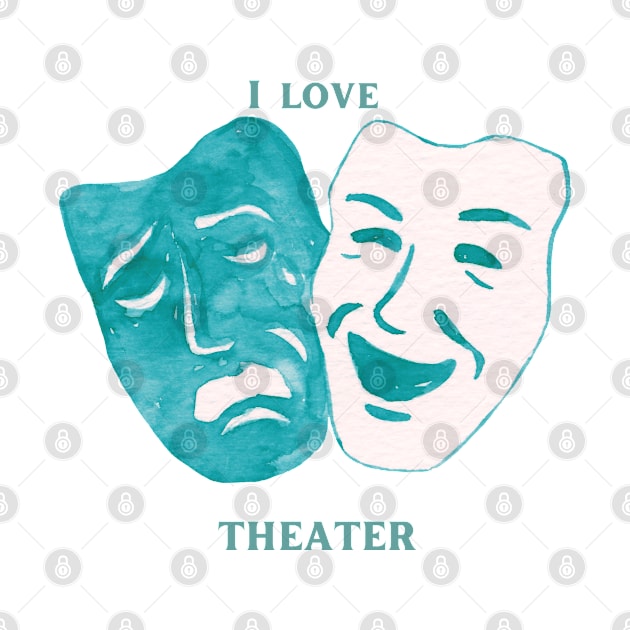 theatre lovers , actor by Eva Passi Arts
