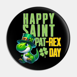 Happy Saint Pat-Rex Pin
