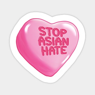 Stop Asian Hate Heart Magnet