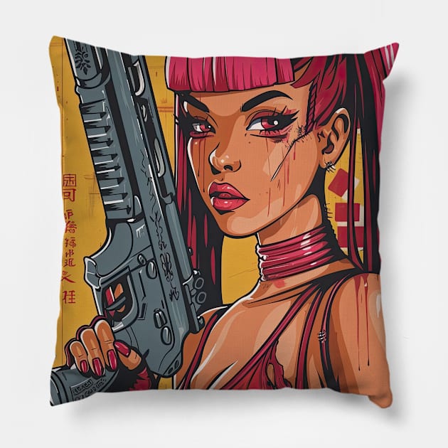 Ultrapunk 23 Pillow by obstinator