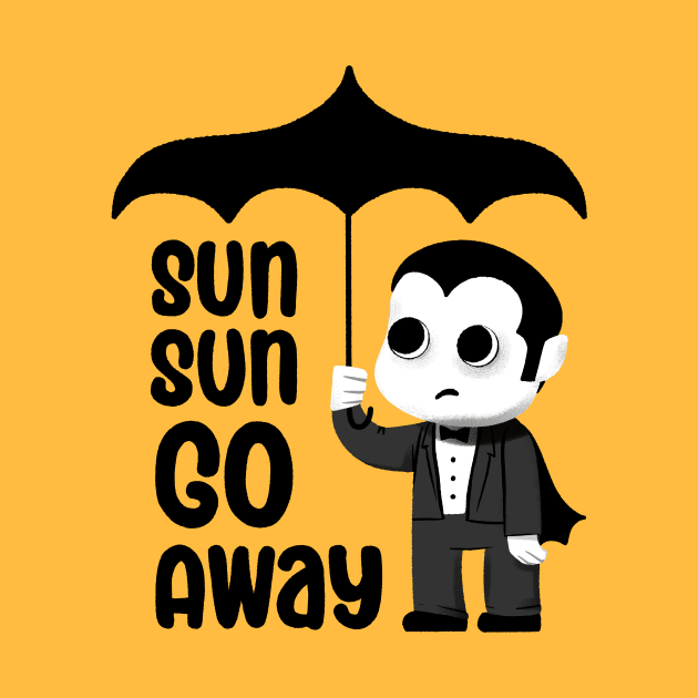 Goth Summer - Sun Sun Go Away by aaronsartroom