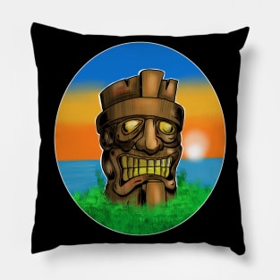 Tiki Sunset Pillow