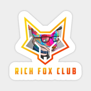 Rich Fox Club Colorful T-Shirt Magnet