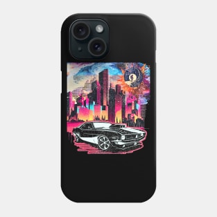 Let's Live Fast Car Motivational inspirational Funny Muscle Car lover  Hot Road, Racing Vintage 70s Car Rally Racing Lover Gifts  Phone Case