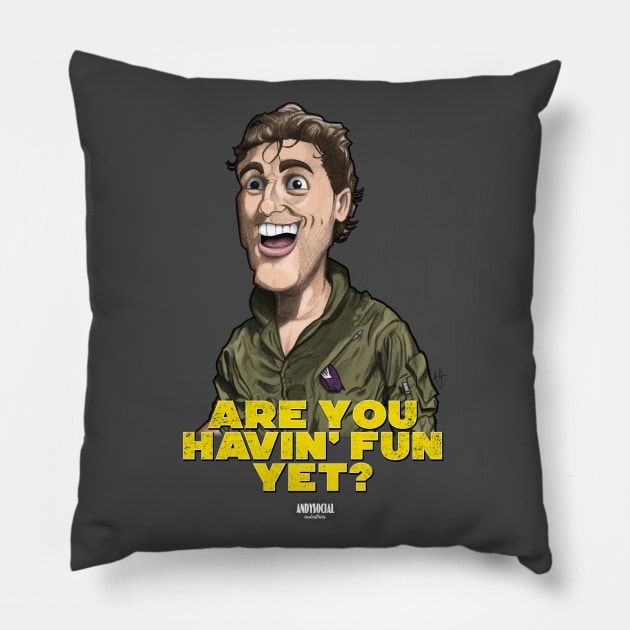 Vilmer Slaughter Pillow by AndysocialIndustries