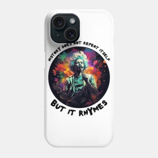 Mark Twain - History Does Not Repeat Itself But It Rhymes - Funny AI Design Phone Case