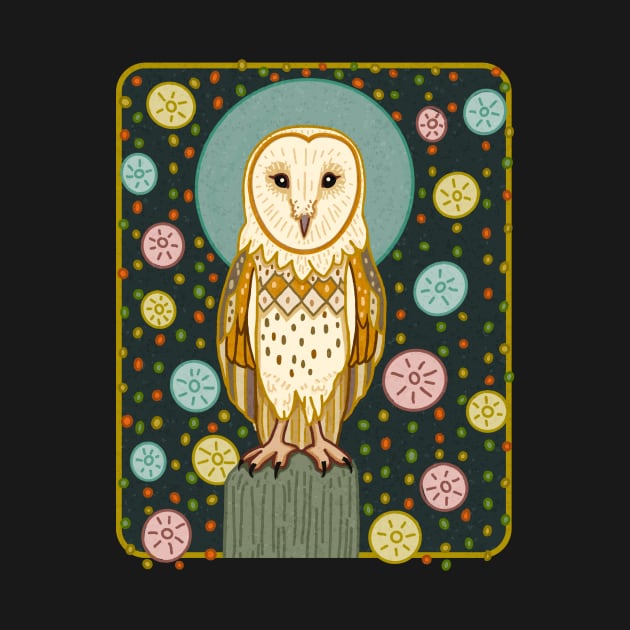 MID CENTURY GOTHIC Barn Owl by rorabeenie