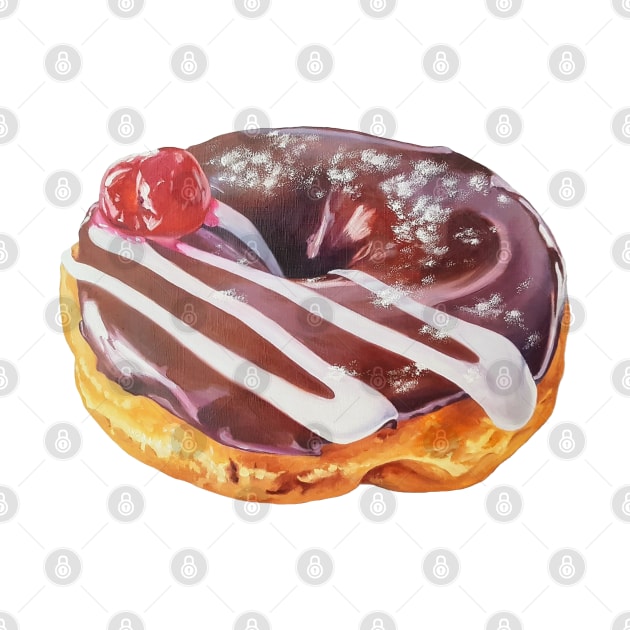 Black Forest Donut Painting 2 (no background) by EmilyBickell