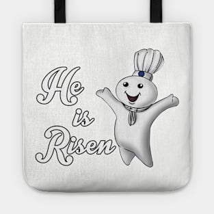 He is Risen - Pillsbury Doughboy Parody Tote