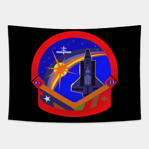 Black Panther Art - NASA Space Badge 62 Tapestry by The Black Panther