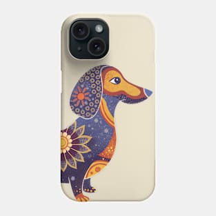 Dachshund Boho Sunflower Pattern Phone Case