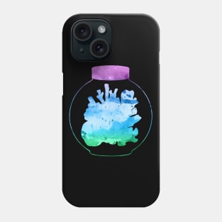Corals in Mason Jar | Ocean | Purple Blue Green Gradient Phone Case