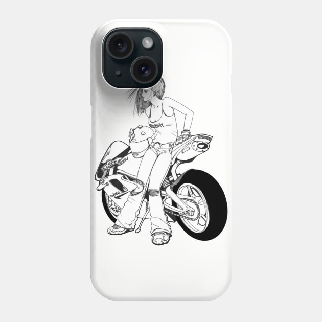 MotoGirl Phone Case by rodgergise