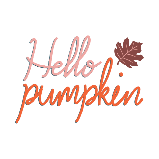 Hello Pumpkin Fall Autumn by ChloesNook