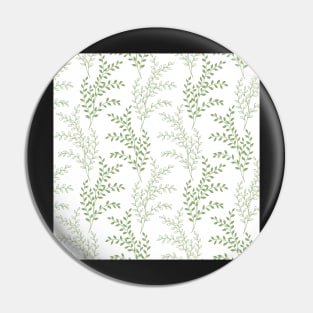 Spring leaves watercolor print seamless allover Pin